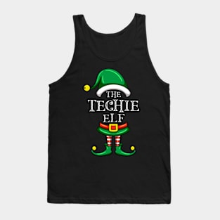 The Techie Elf Matching Family Christmas Pajama Tank Top